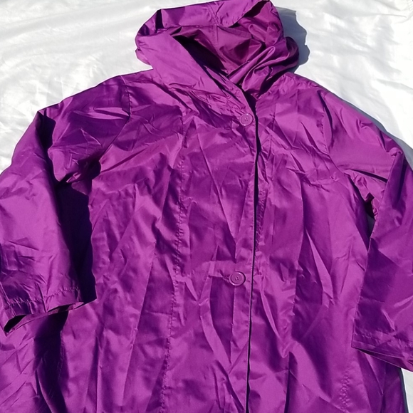 Woman Within Jackets & Coats Woman Within Purple Rain Jacket 8w Nwot